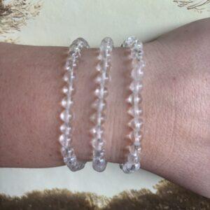 Bergkristal – Kogelarmband 6 mm