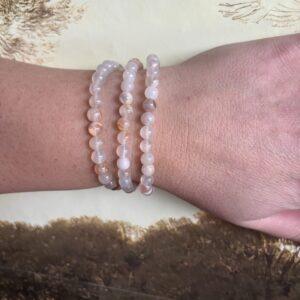 Bloemagaat – Kogelarmband 6 mm