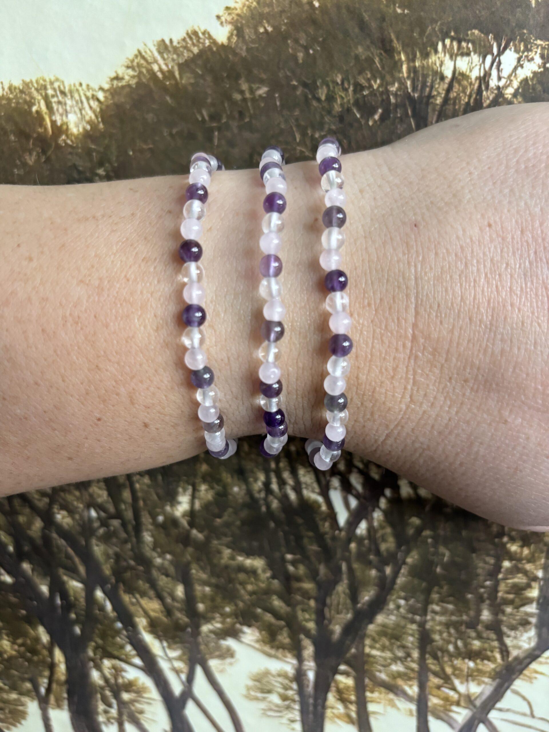 Gouden Driehoek – Kogelarmband 4 mm - Afbeelding 2