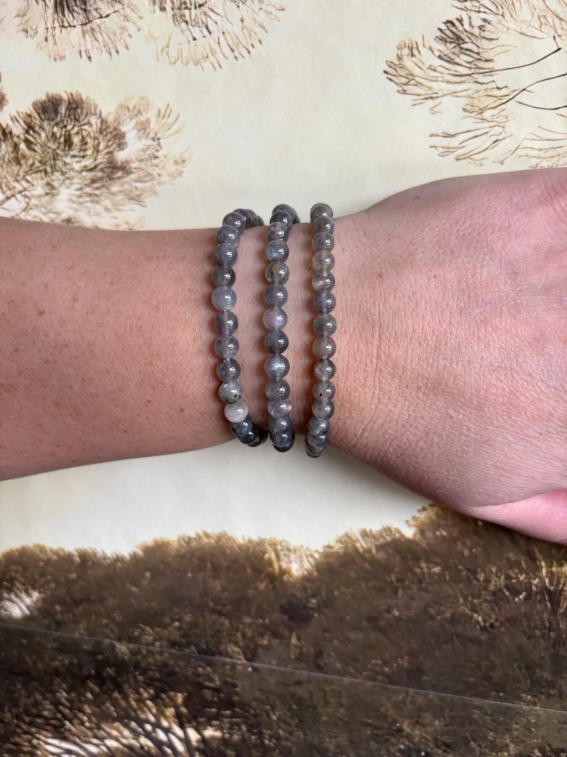 Labradoriet – Kogelarmband 6 mm
