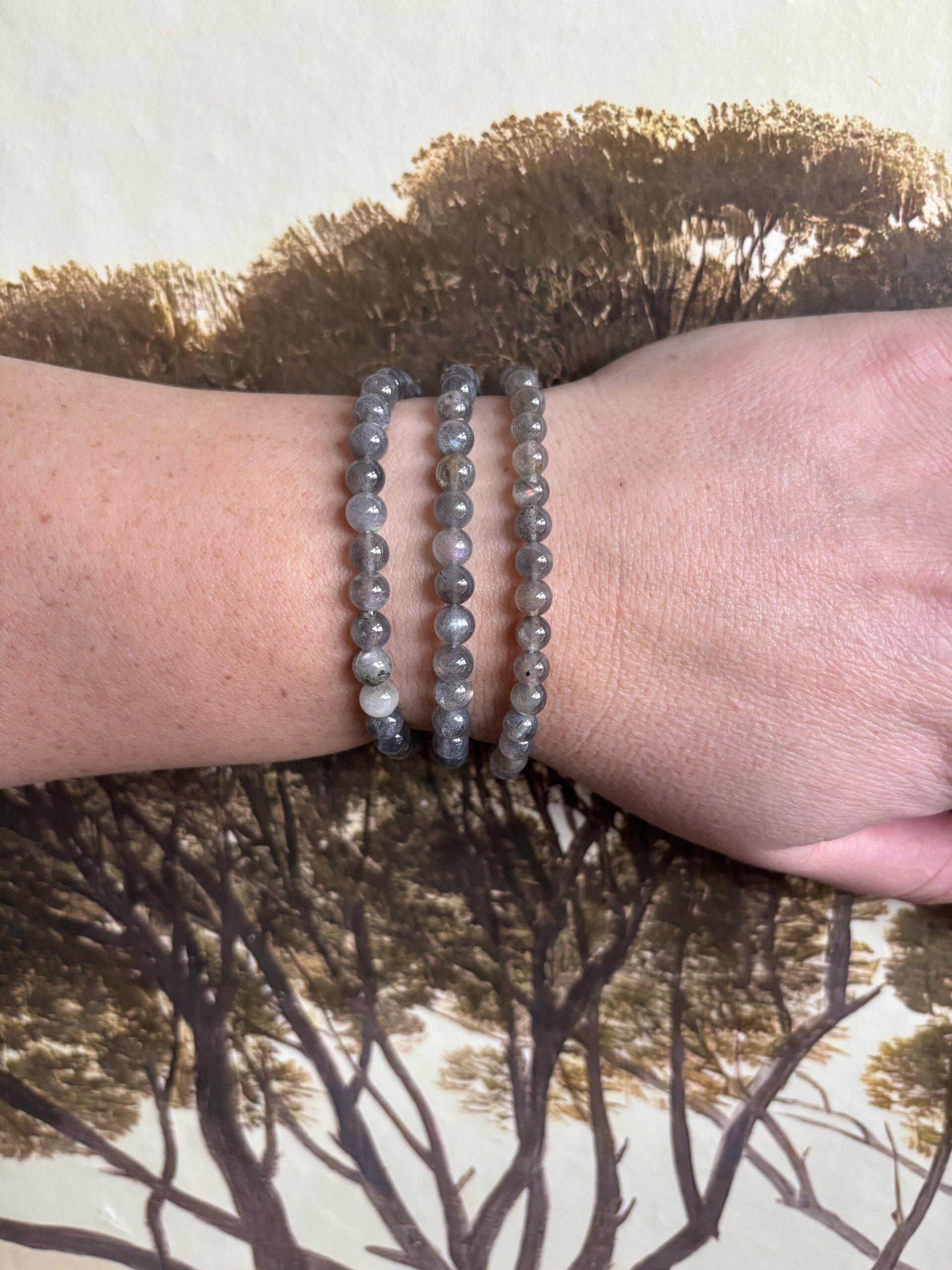 Labradoriet – Kogelarmband 6 mm - Afbeelding 2