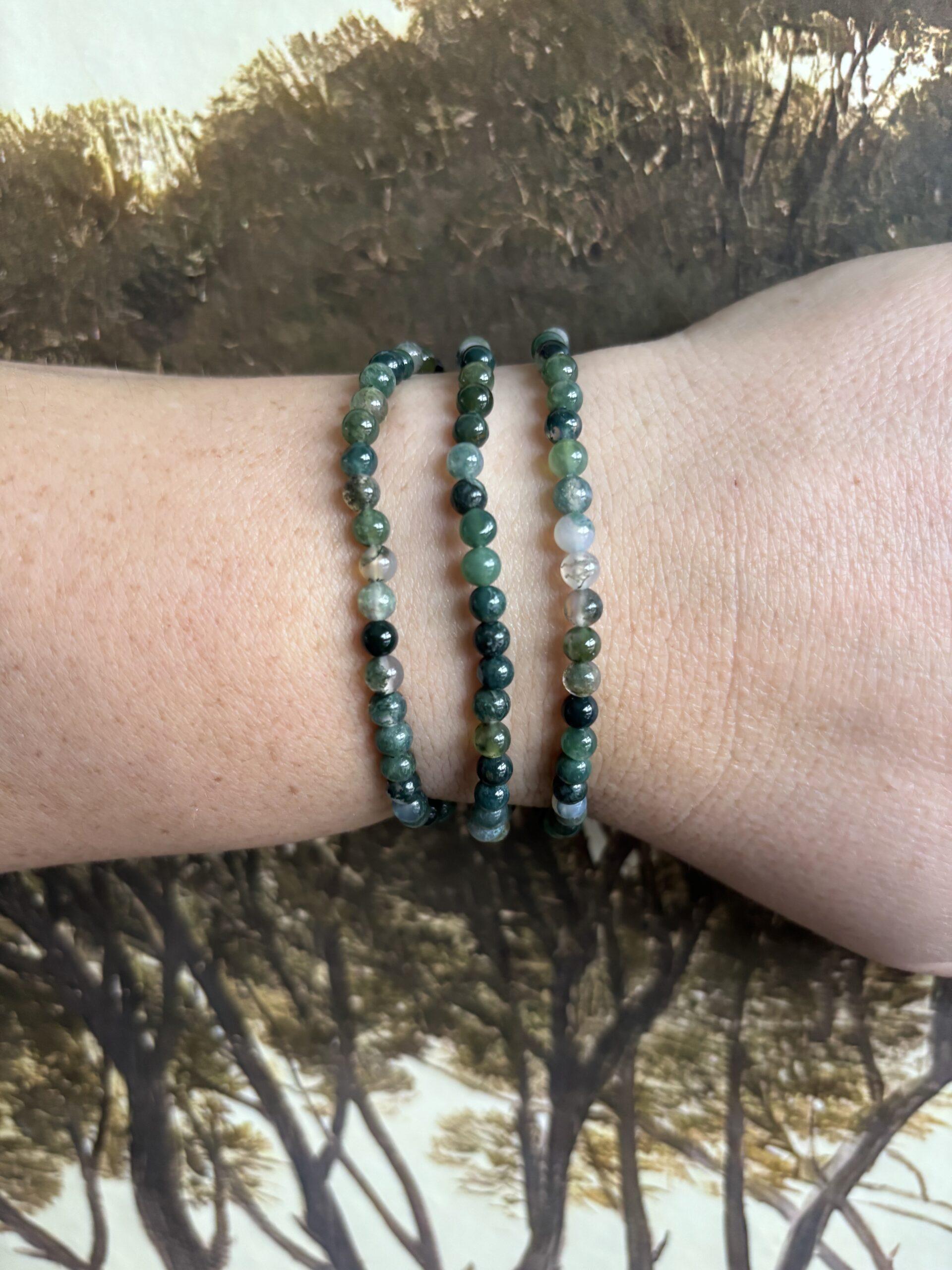 Mosagaat – Kogelarmband 4 mm - Afbeelding 2