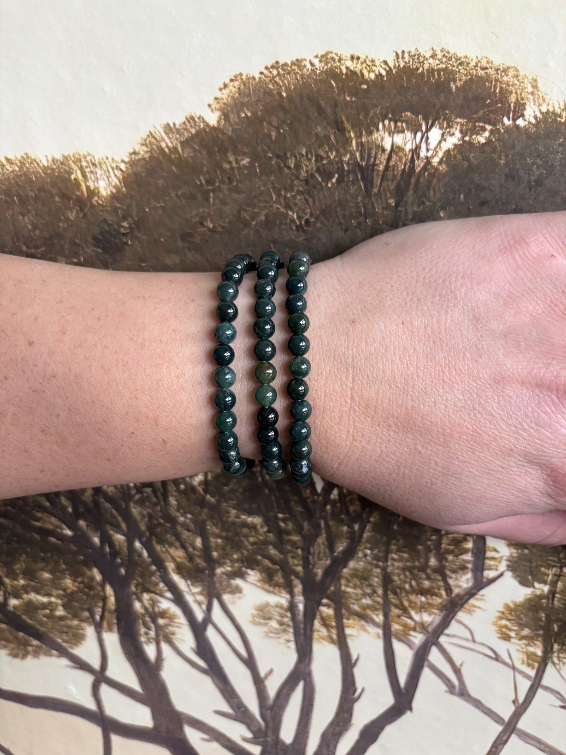 Mosagaat – Kogelarmband 6 mm - Afbeelding 2