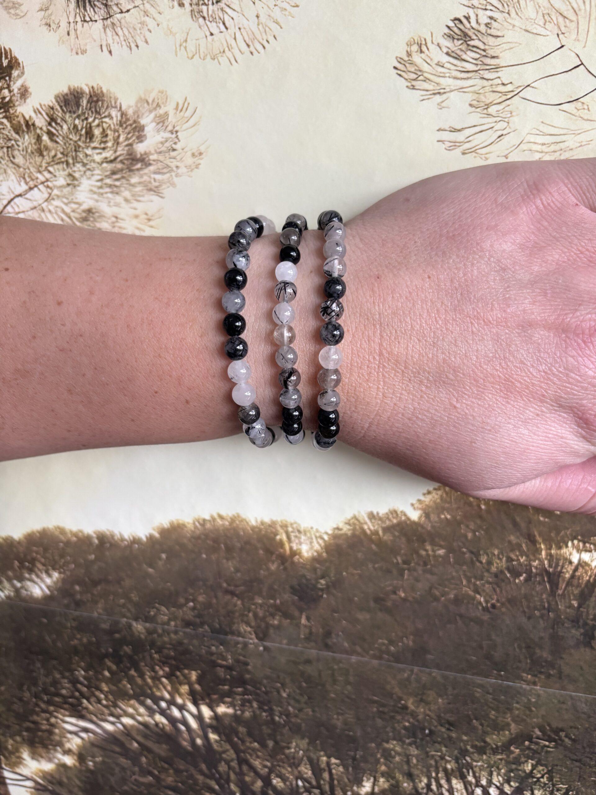 Toermalijnkwarts – Kogelarmband 6 mm
