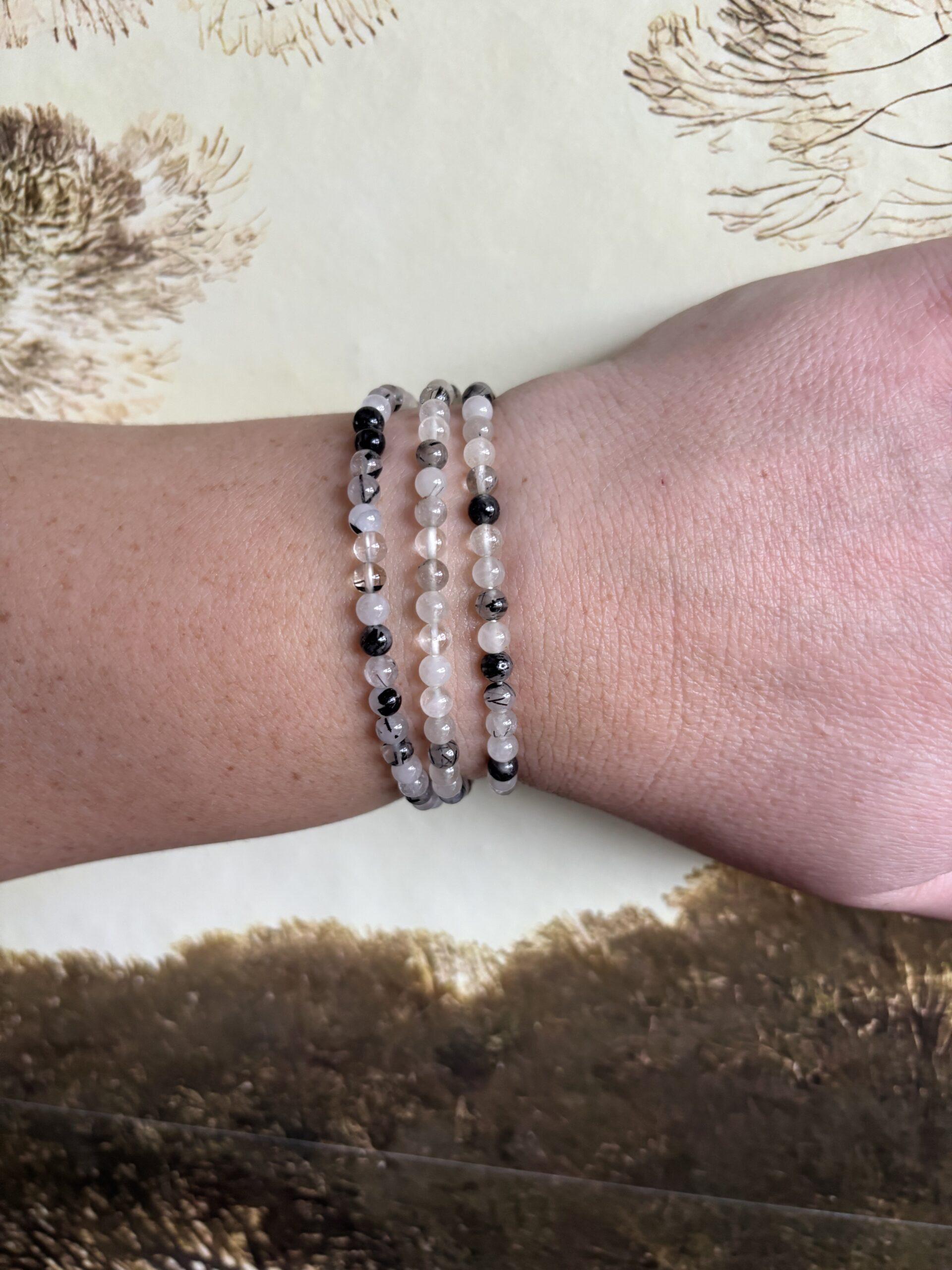 Toermalijnkwarts – Kogelarmband 4 mm