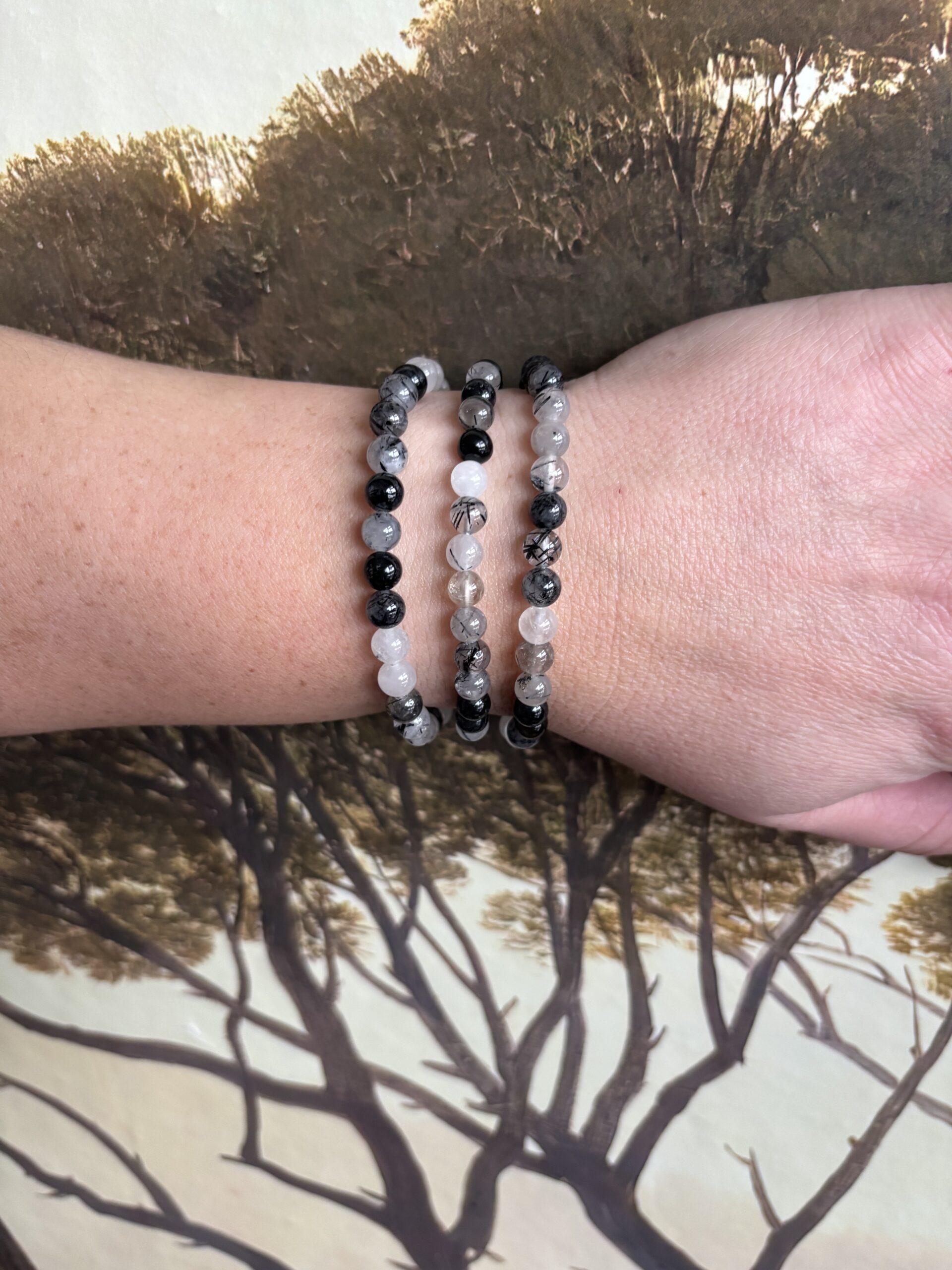 Toermalijnkwarts – Kogelarmband 6 mm - Afbeelding 2