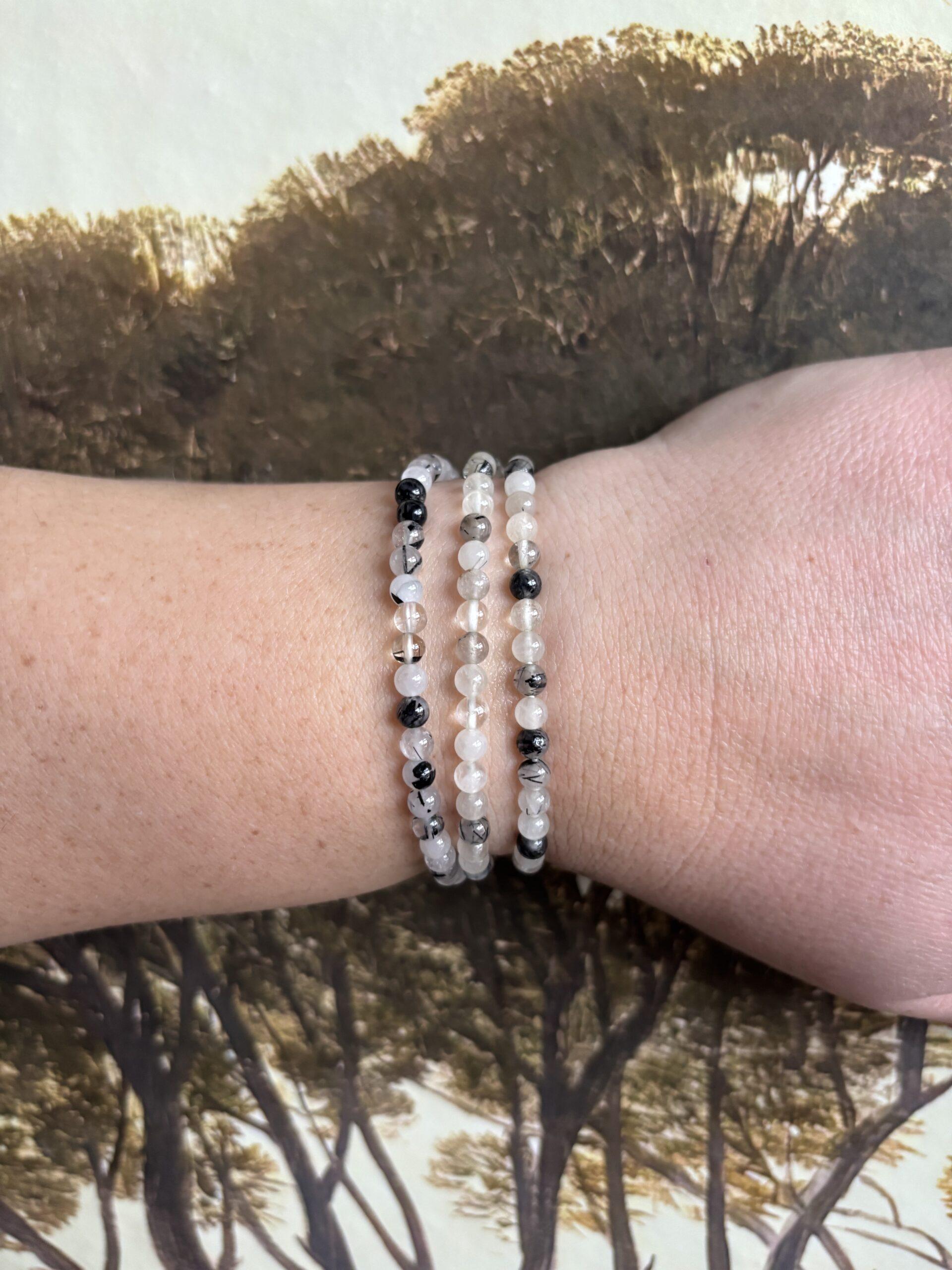 Toermalijnkwarts – Kogelarmband 4 mm - Afbeelding 2