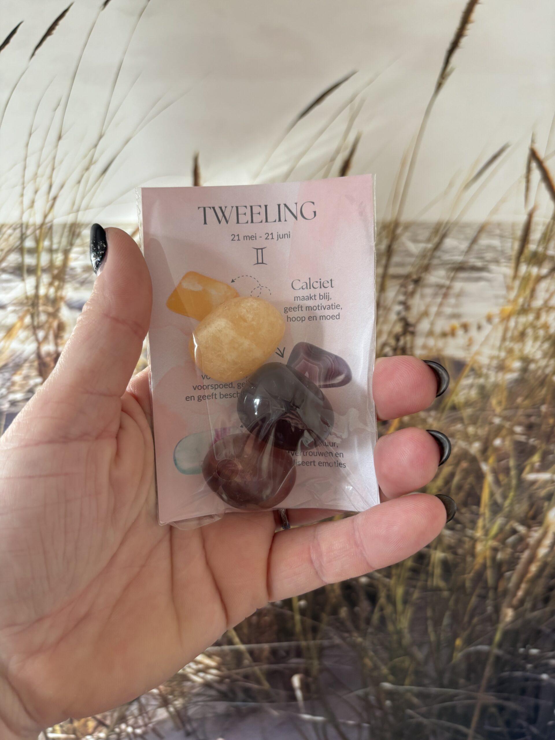 Tweeling – zakje trommelstenen