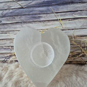 Seleniet Theelichthouder-Hart